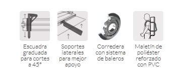 CAZ-120X
Cortador azulejo 47" (120 cm) gran formato maletín, Expert