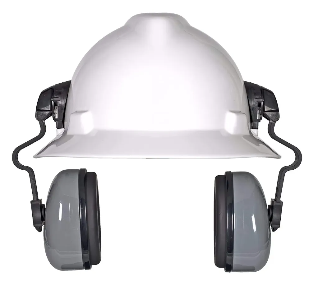 Orejeras NRR 25 dBA Sound control SH para casco ala ancha. Modelo 10129327, marca MSA.