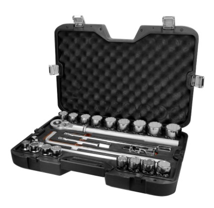 [13970] JD-3/4X24P Juego de 23 herramientas cuadro 3/4" std para mecánico