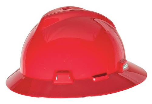 [10032991] Casco VGARD ala ancha rojo MSA.