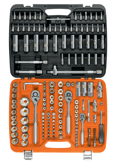 [102411]  JD-172M Juego de 172 herramientas 1/4", 3/8" y 1/2" mm p/mecánico truper