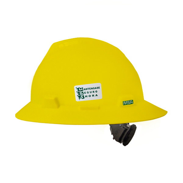[10023676] Casco VGARD ala ancha amarillo MSA