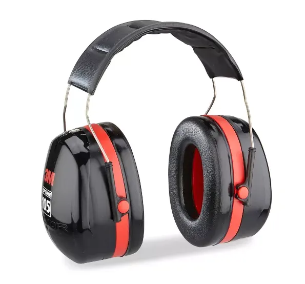 [H10A] Orejera Optime Serie 105. Diadema superior, doble copa. NRR 30 db. Modelo H10A, marca 3M.