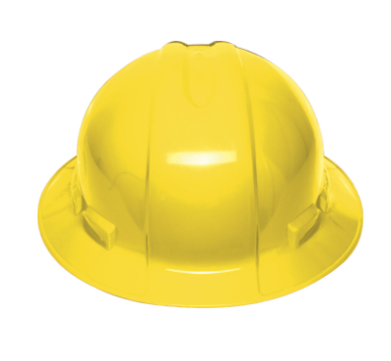 [10566] CAS-AX Casco de seguridad ala ancha, amarillo, Truper