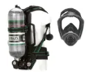 Equipo de Respiración Autónoma NIOSH G1 Industrial 2216 psi, cilindro 30min, fibra de carbono, mod. 10217295, marca MSA.